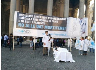 Manifestazione a Roma contro le Dat